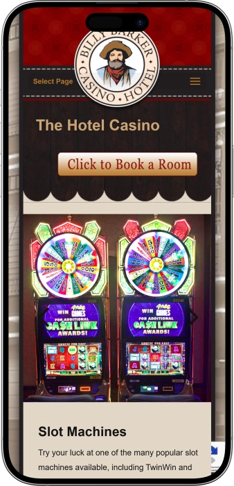 Billy Barker Casino Hotel App